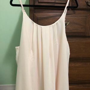 Ivory sleeveless blouse